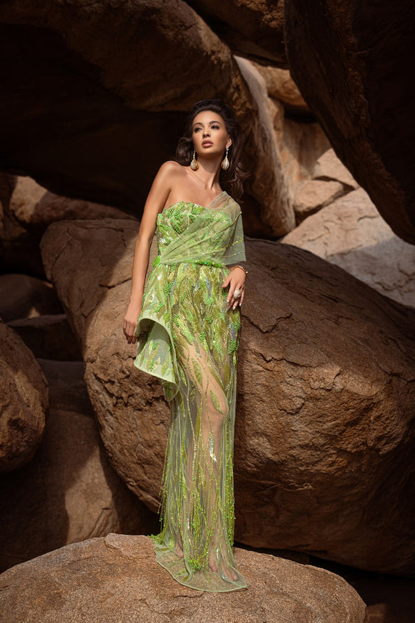 Verdura Gown - Luxury Designer Dress for Formal Events | AmitGT Couture