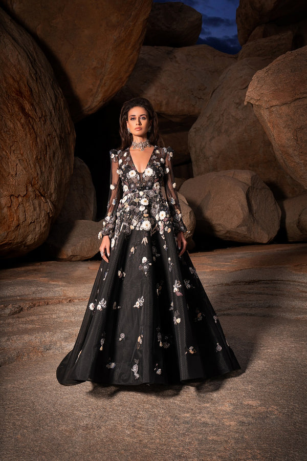 Kiara Gown - Glamorous Designer Dress for Red Carpet Events | AmitGT Couture