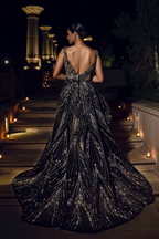 Noir Scintilla Gown