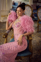 Iris Gown With Cape