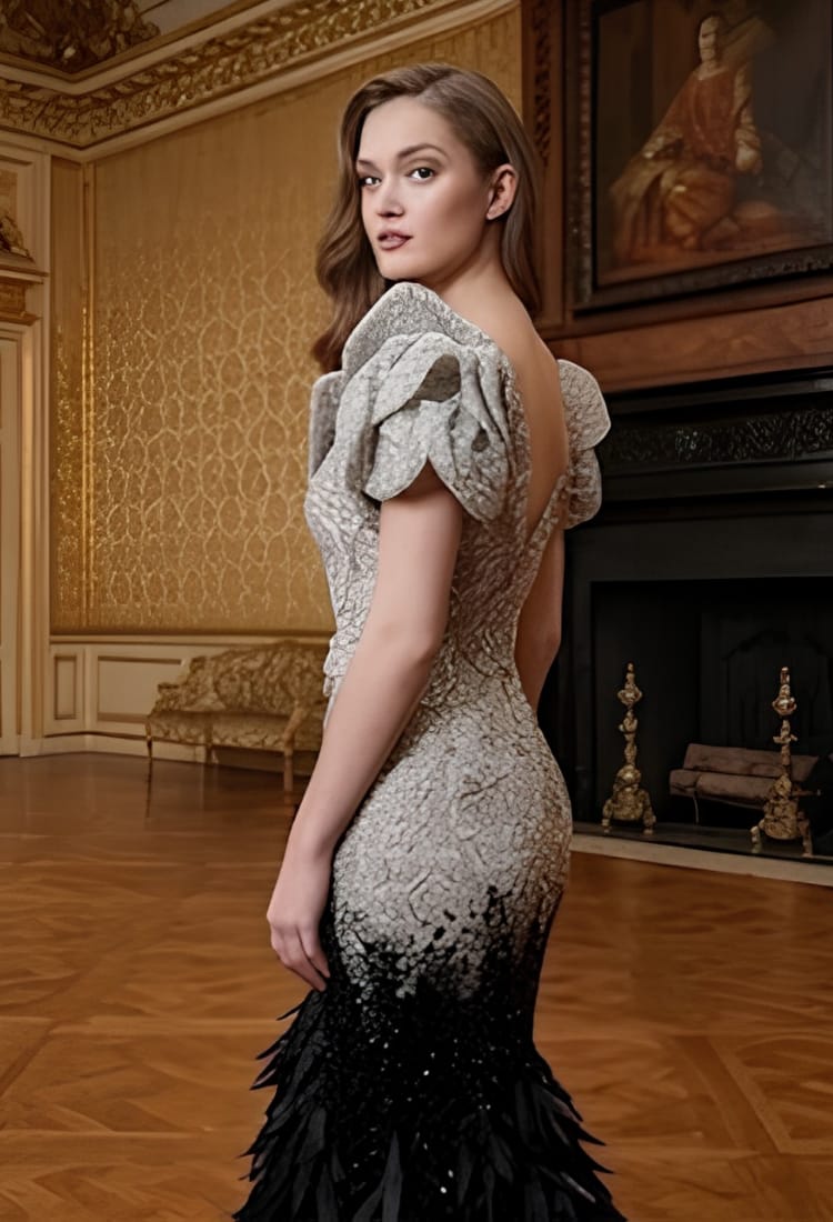 Mezze Luna Gown