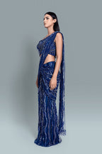 Pillar saree gown - Side