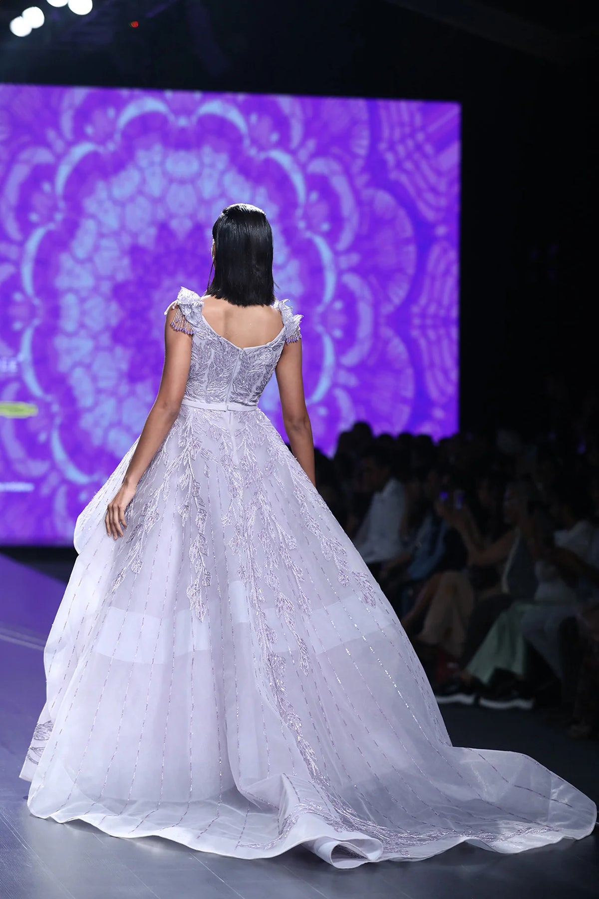 Mauve Peplum Ball Gown