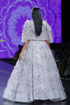 Carla Lily Motif Ball Gown With Jacket