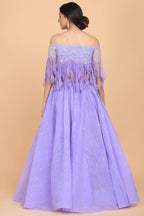 Beaded And Fringed Blouse And Lehnga