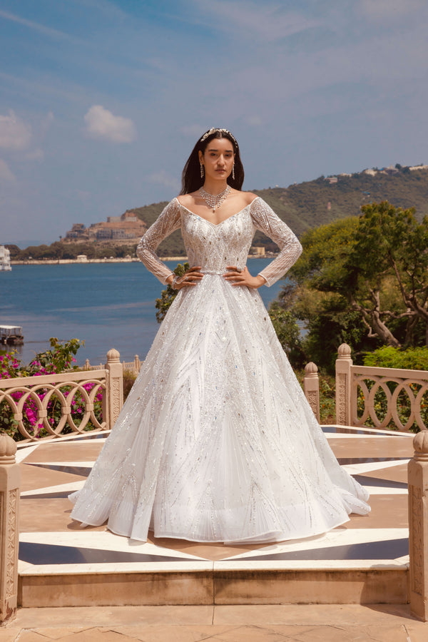 Mirabel Scintilla Gown | Elegant Luxury Fashion | AmitGT Couture