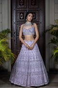 Mauve Fully Hand Embroidered Lehenga - Elegant Fashion | AmitGT Couture