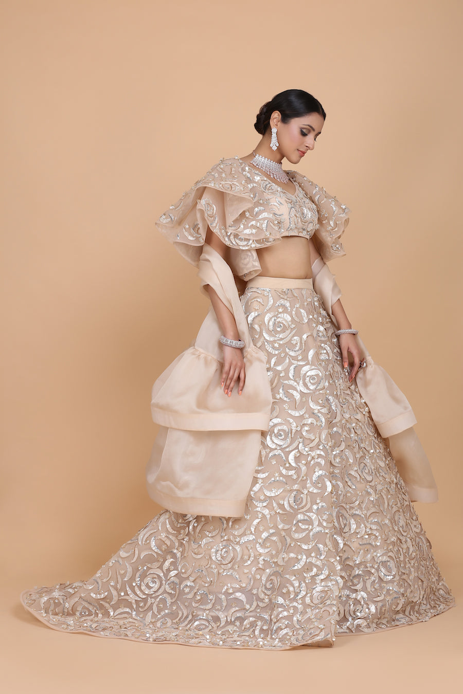 Rosette Bridal Lehenga Set