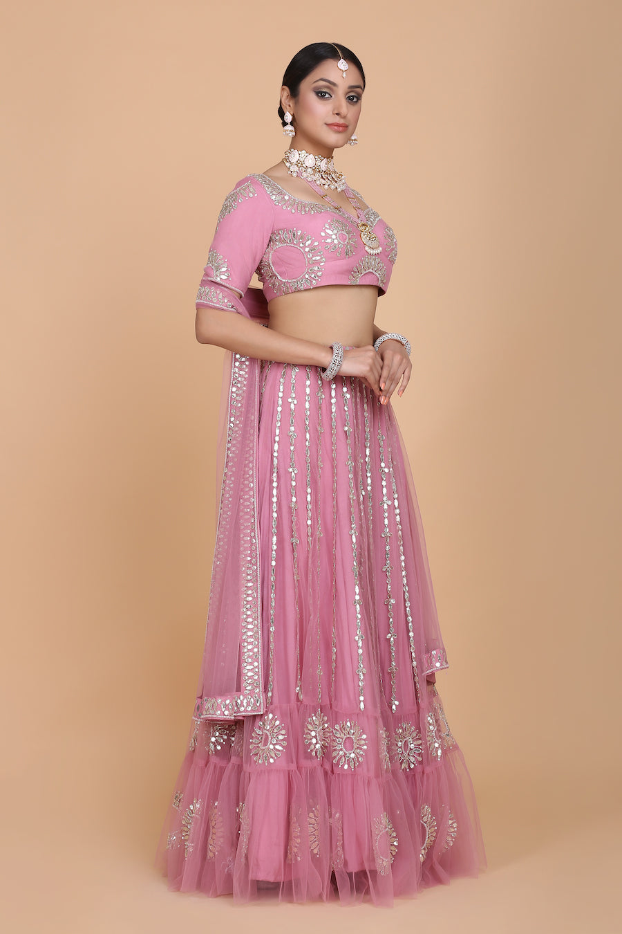 Rajasthani Patta Work Lehenga Set