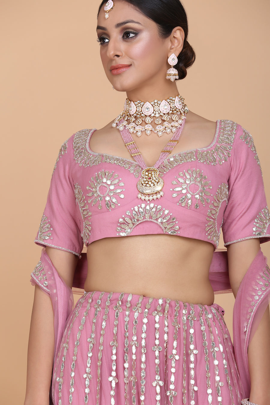 Rajasthani Patta Work Lehenga Set