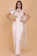 Beaded Blouse and Pallu Draped Sari Gown - Elegant Fashion | AmitGT Couture