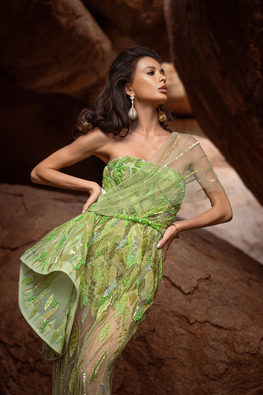 Verdura Gown - Luxury Designer Dress for Formal Events | AmitGT Couture