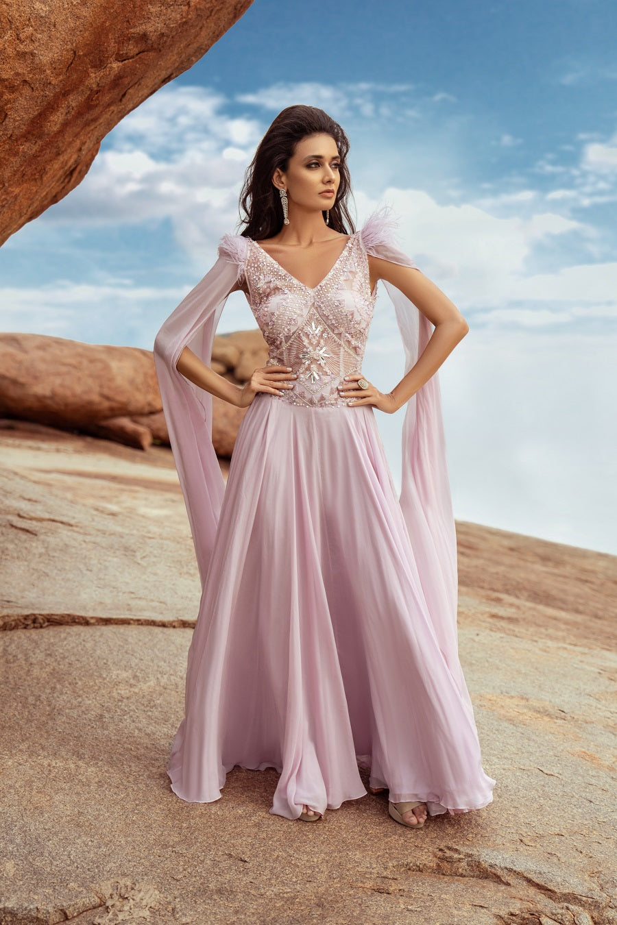 Maia Gown - Handcrafted Designer Dress for Special Occasions | AmitGT Couture"