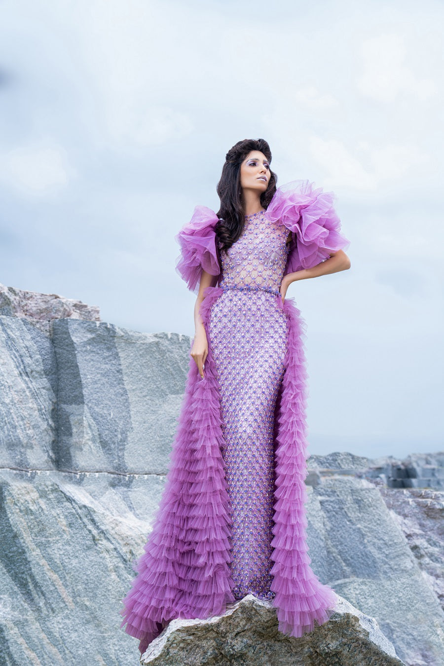 Agnes Bejewelled Gown - Luxurious Designer Dress for Red Carpet Events | AmitGT Couture