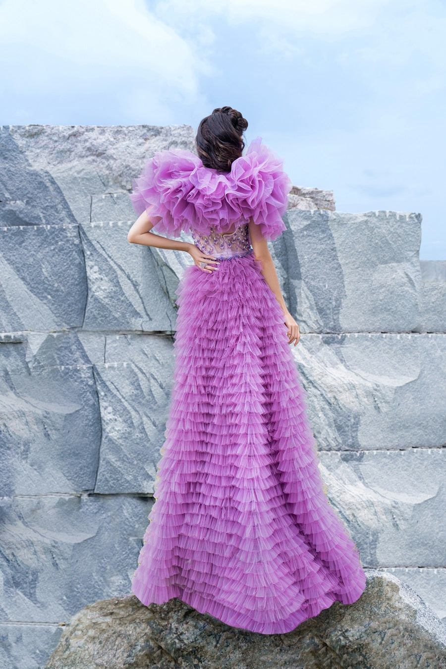 Agnes Bejewelled Gown - Luxurious Designer Dress for Red Carpet Events | AmitGT Couture