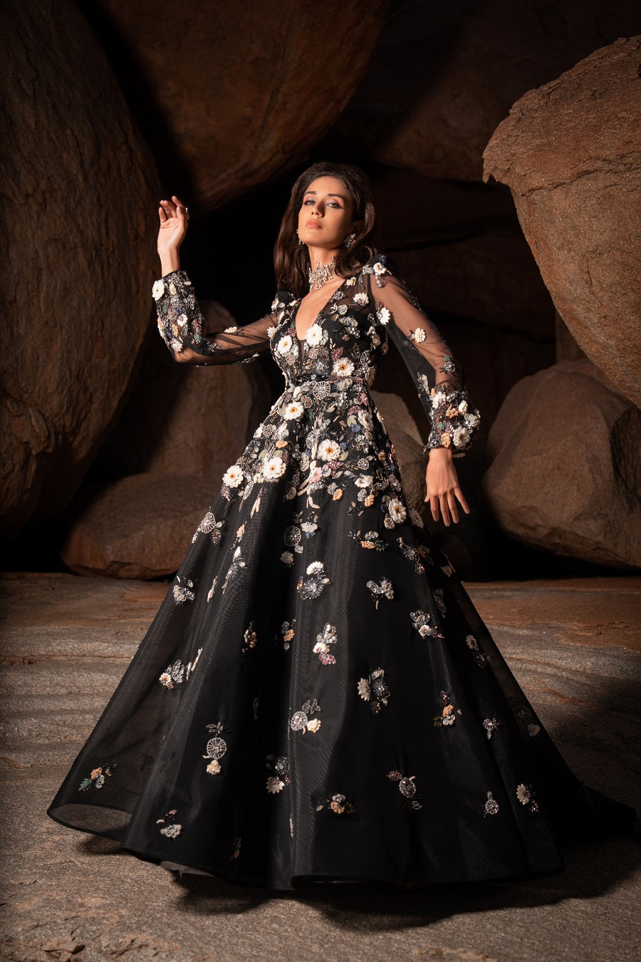 Kiara Gown - Glamorous Designer Dress for Red Carpet Events | AmitGT Couture