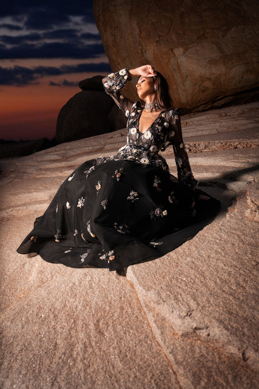 Kiara Gown - Glamorous Designer Dress for Red Carpet Events | AmitGT Couture