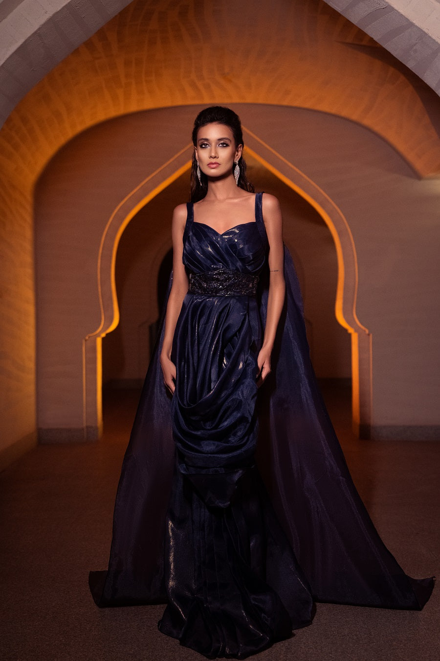 Ira Grecian Drape Gown