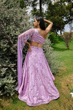 Blush Pink Embroidered Lehenga Set