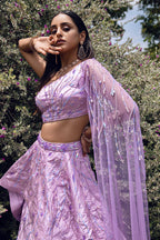 Blush Pink Embroidered Lehenga Set