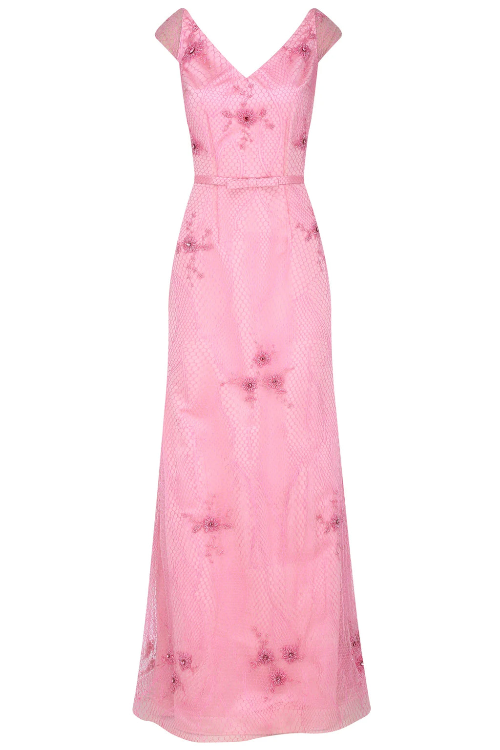 Honeycomb Beaded Floral Gown - Perfect for Any Occasion | AmitGT Couture