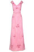 Honeycomb Beaded Floral Gown - Perfect for Any Occasion | AmitGT Couture