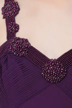 Pearl Embroidered Silk Georgette Gown