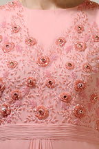 Hand Embroidered Top Georgette Gown