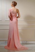 3D Floral Crepe Gown