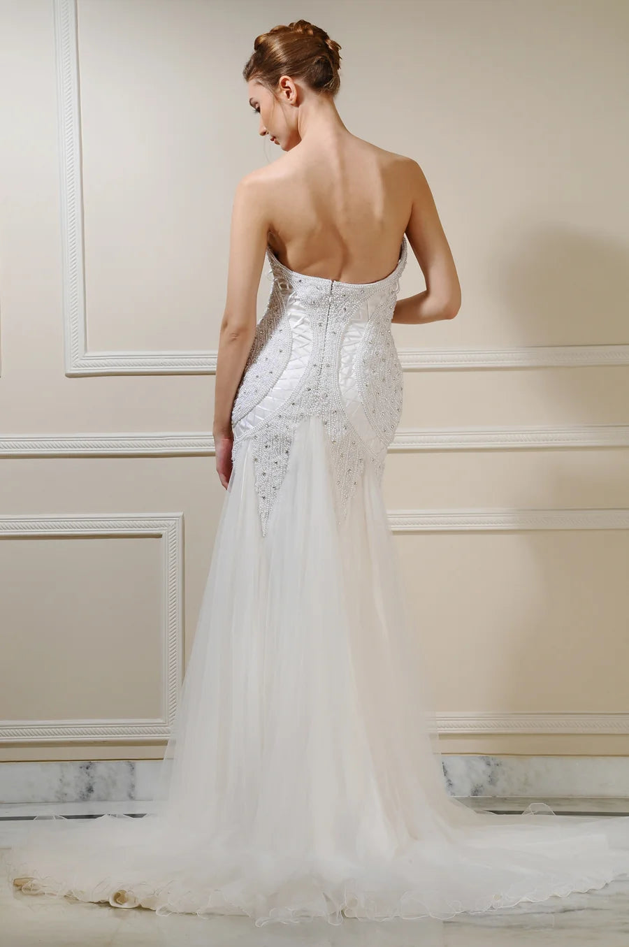 Mermaid Layered Gown - Elegant and Glamorous | AmitGT Couture