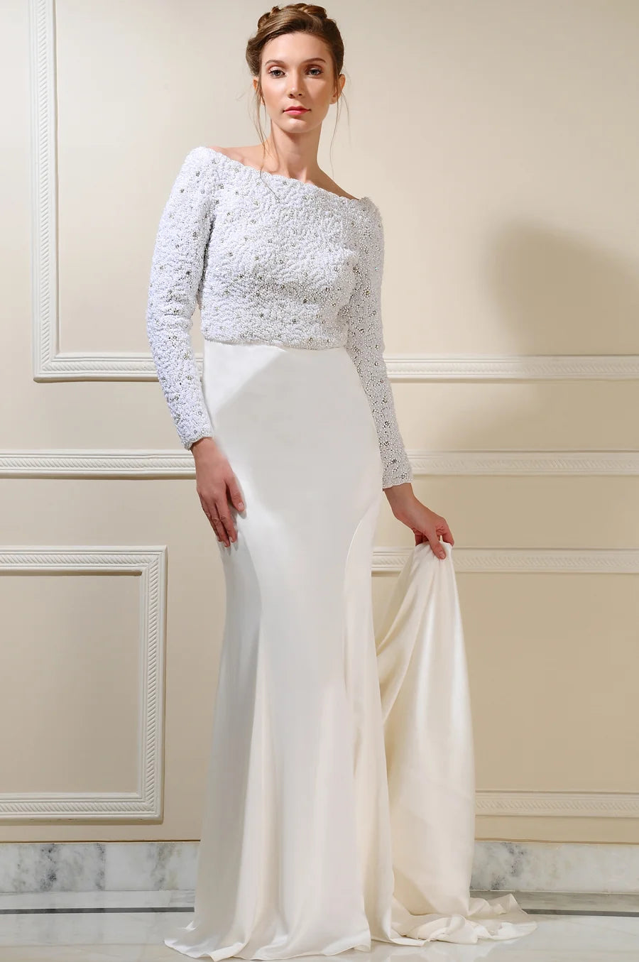 "Bianca 4: Elegant and Timeless Bridal Gown | AmitGT Couture"