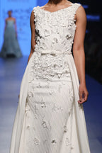 Hand-Embroidered Neoprene Gown - Luxury Fashion | AmitGT