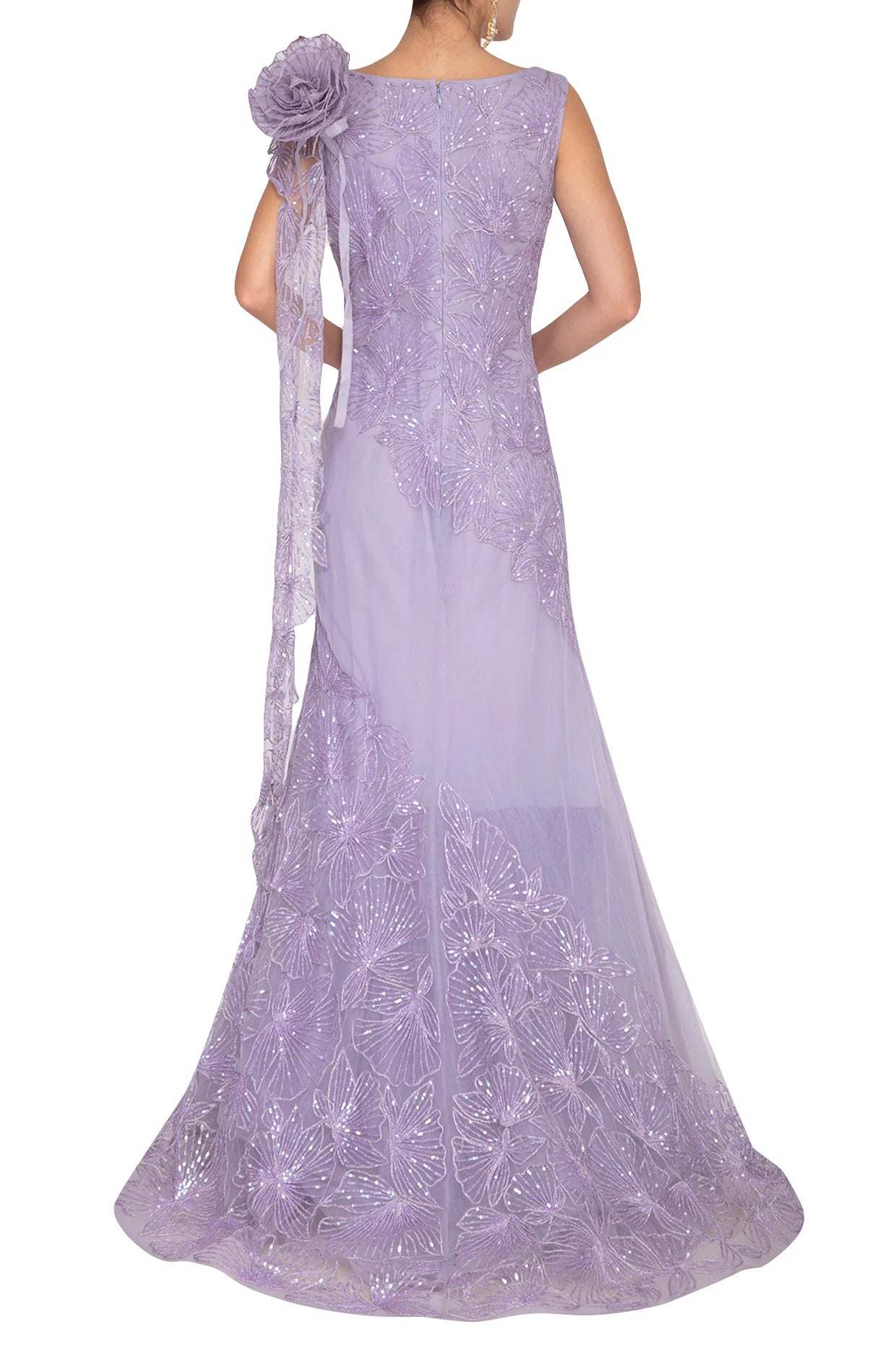 Calla Lilies Series Saree Gown  Elegant Fashion