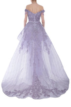 Anastasia Gown With Hand Embroidered Calla Lily Motifs