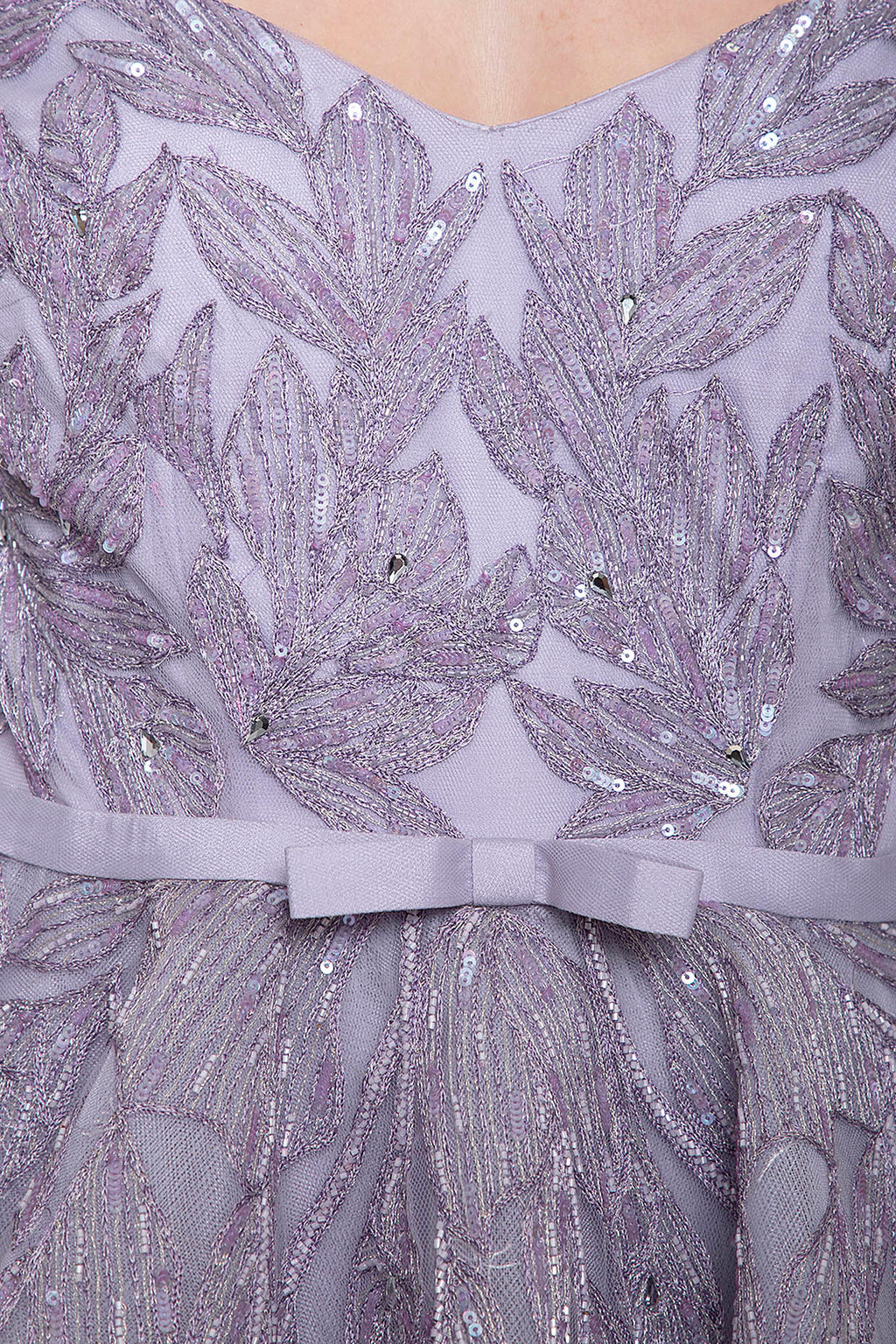 Anastasia Gown With Hand Embroidered Calla Lily Motifs