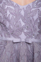 Anastasia Gown With Hand Embroidered Calla Lily Motifs