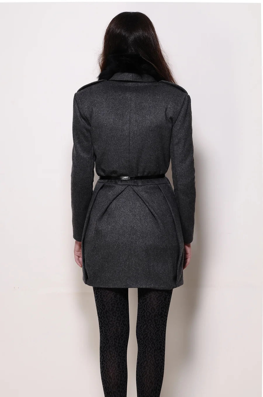 Flannel Trench Coat