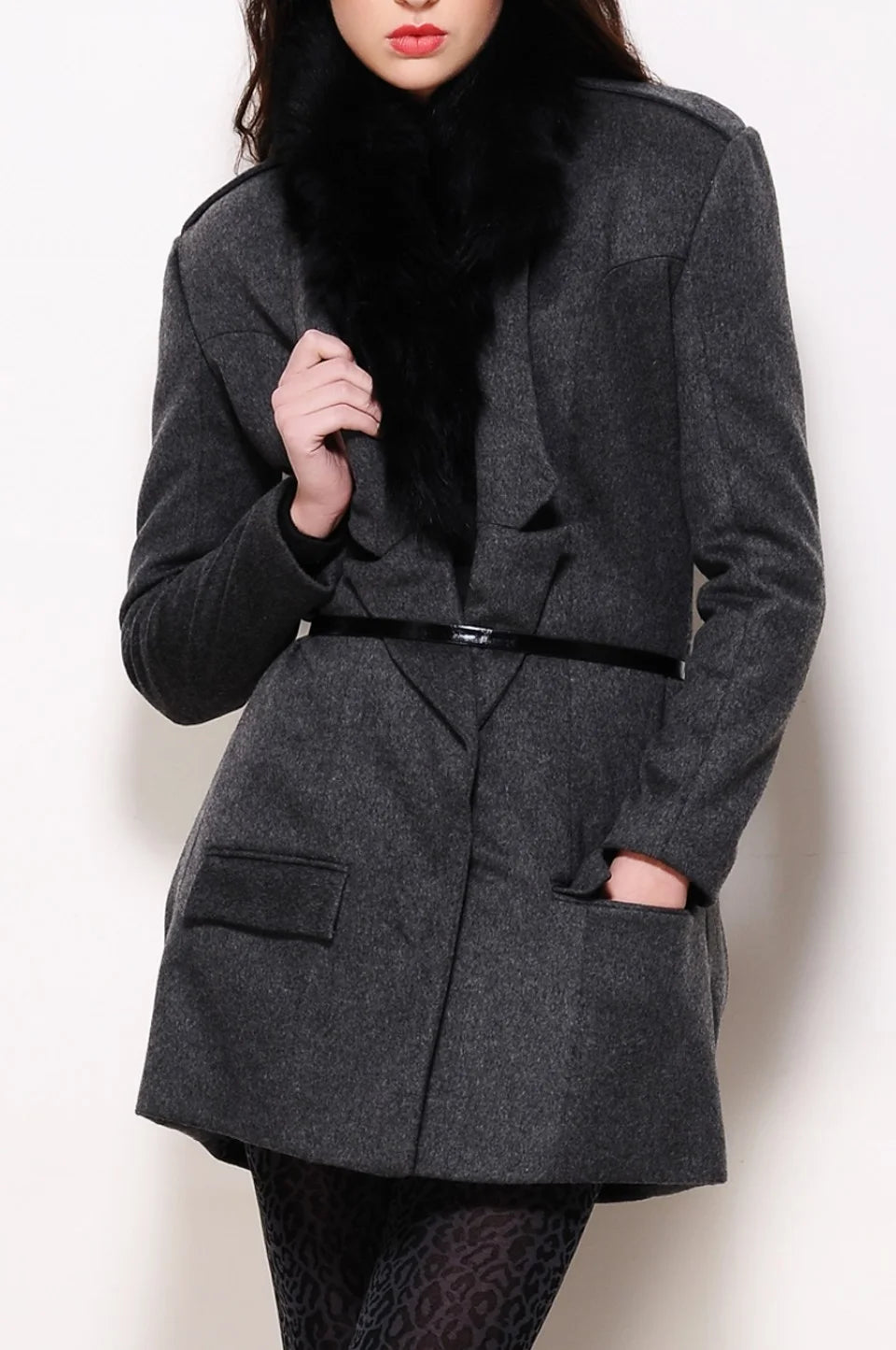 Flannel Trench Coat