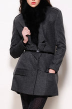 Flannel Trench Coat
