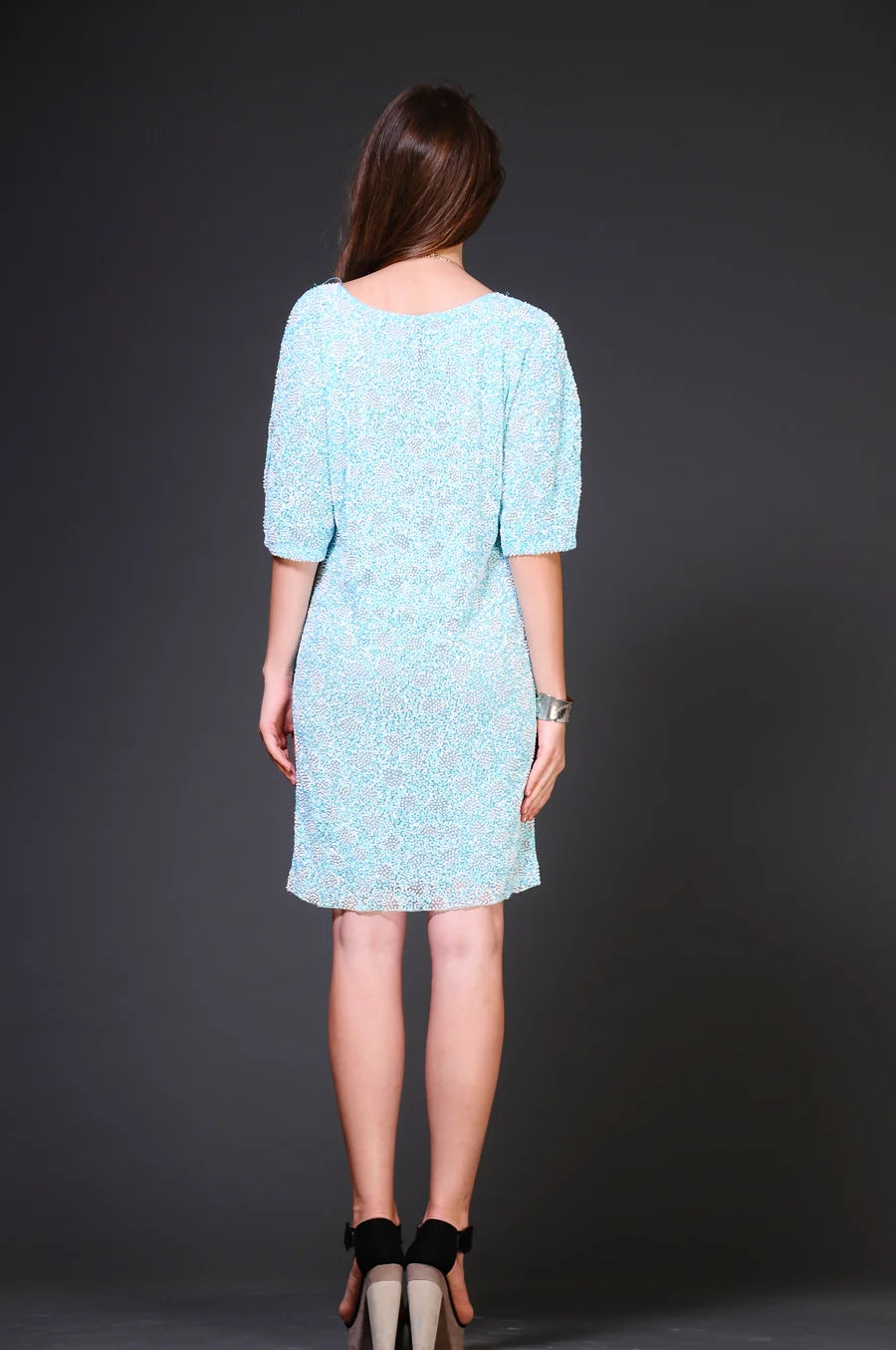 Fully Beaded Cloud Effect Dress