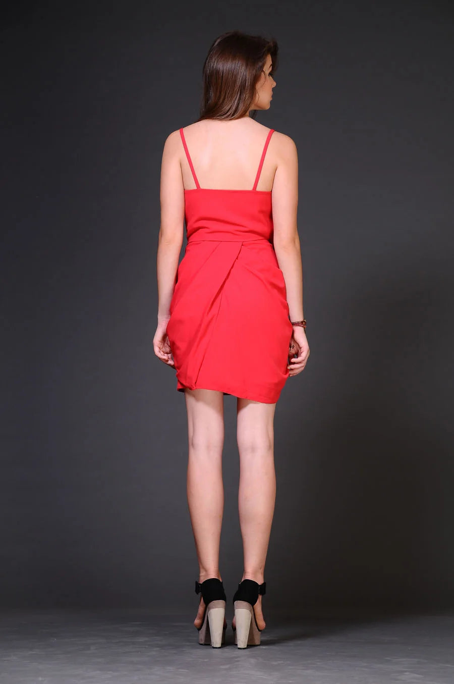 Cross Drape Short Dress