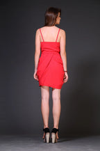 Cross Drape Short Dress